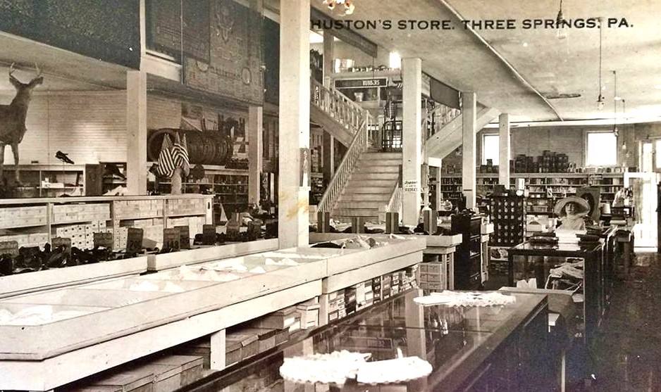Interior view of Hustons Store Three Springs
